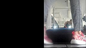 Flaca Rica Empinada En Gimnasio Teen Bent Over Ass Doggystyle Mexican Leggings