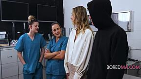 i fucked boss lady without her noticing, her petite 18+ pussy and mature milf body