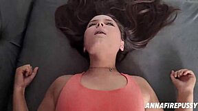 Her big pussy got a lot of cum and squirts?