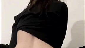 Horny british girl plays with toys in solo webcam session, squirting orgasm