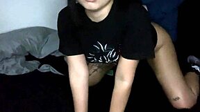 A good wet fuck with bound hairless latina slut cute babe before bed