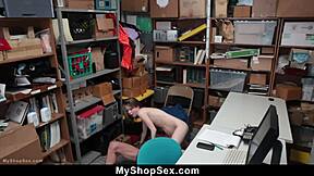 Mall cops catch teen in hardcore domination doggystyle!