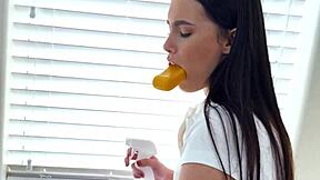 Daisy learns submission the hard way in brat taming lesson with teen 18+ action