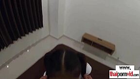 I am an amateur Thai teen in a sexy uniform getting fucked by a big white dick.