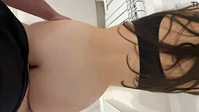 whore in cheap hotel moans loudly during doggystyle orgasm