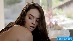 Big Ass Brunette Feels Intense Pleasure Sucking Huge Dick And Getting Fucked From Behind