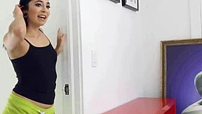 stepdaughter just can't stop fucking her stepdad no matter what