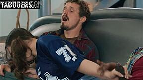 Stepdaughter sucks uncle's monster cock after game 😏