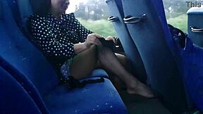 Hot MOM SEDUCES stranger on PUBLIC BUS
