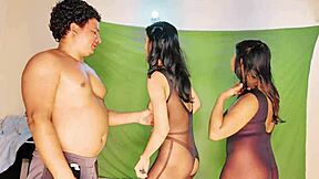 uttaran20 retro quickie with pretty teen and facial