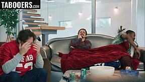 Stepdaughter sucks uncle's monster cock after game 😏