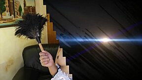 shy asian maid is ready to please her boss... casting stockings interview bent over filipina doggystyle blowjob