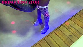 sexy teen masturbates clit in public panties and assfucking pov