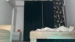 Double dildo fucks tight pussy virgin ass