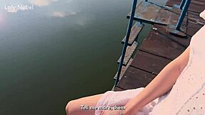 Hey, I met a sad skinny cutie on the dock and fucked her