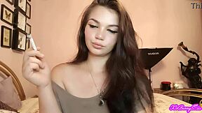 xo bunny blows smoke in my face from pov