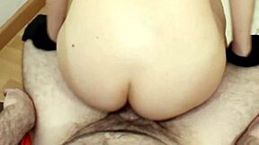 Redhead teen nurse receives sperm specimen in stockings using footjob from patient