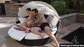 alana cruise fucks alex legend by the pool, dirty talk included?