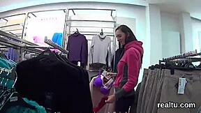 Striking Czech Cutie Seduced In Mall! Rode In POV!