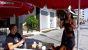 A beautiful and very shapely young 18+ brunette is looking for a nice cock on the street