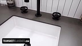 naughty teens team up to bang stepdad