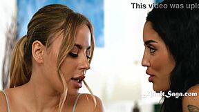 Roommate's Download History Shows She Fantasizes About Lesbian Sex With Me - Vanessa Sky Anna Claire Clouds