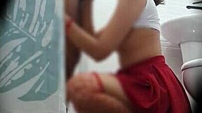 Cheating Girlfriend Fucks In Bathroom After Party On Hidden Cam