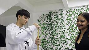 Latina Stepsister Asks For Rough Sex On Pool Table!