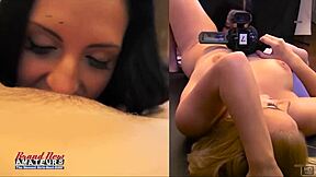 hey alex, your sweet wet twat tastes amazing, and carmen, lick mine harder now