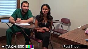 freshman gets mandatory hitachi orgasm from doctor-tampa - yesenia sparkles