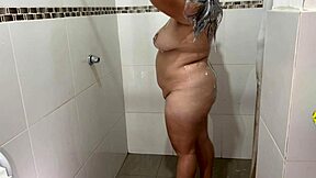 hidden camera while neighbor bathes touches herself