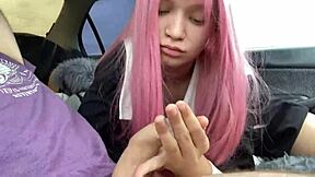 Horny student girl gets her ass and tits fucked by new physical education teacher in public first time