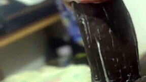 huge black dick creams throat toy 😍