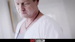 blonde american teen rides in cowgirl with step-uncle.