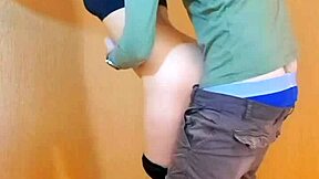 stranger fucks slim brunette with tight tits 😍