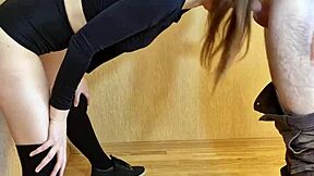 stranger fucks slim brunette with tight tits 😍