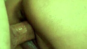 Brunette teen swallows huge cock deep throat