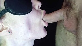 Close Up View Of Wife Sucking Dick With Sloppy Blowjob And Facial