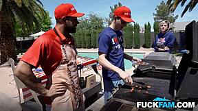 Did stepmom faint watching stepdaughter fuck husband and stepson? Penelope Kay, Will Pounder, Josh Rivers