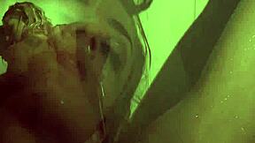 Sexy Dahlia's naughty shower activities