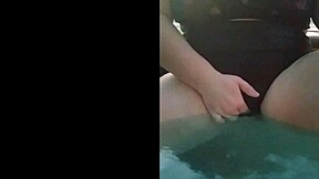 hot tub fun with horny teen's big tits and ass!