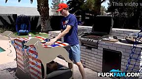 Did stepmom faint watching stepdaughter fuck husband and stepson? Penelope Kay, Will Pounder, Josh Rivers