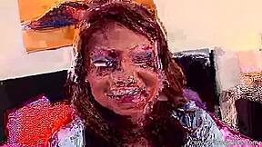 Hairy asian teen gets fucked by big black cock 😍