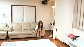 Fucking sexy Japanese girl with toys in cowgirl position for deep creampie