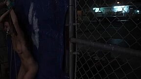 Anya olsen gets bound and roughly fucked outdoors