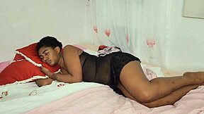 Caught watching porn and relieved with a handjob in the bedroom.