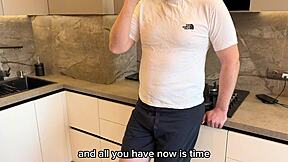 friend's wife pays debt with tiny pussy and deep throat