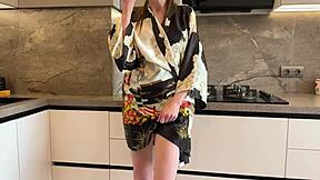 Seduced horny stepmom after party.