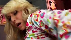 Blonde parody babe boned in big boob experience