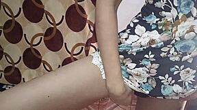 In this homemade, peruvian wife gives blowjob and rides husband's cock